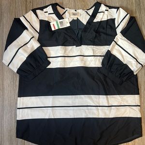 NWT ECI Striped Blouse - Size L